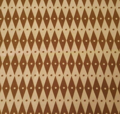 Chocolat BTY Linda Maron SPX Fabrics Dotted Diamonds Lt Dusty Pink Brown