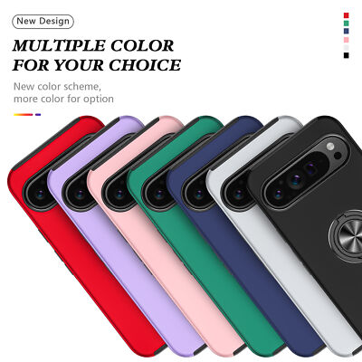 Magnetic Shockproof Ring Holder Phone Case For Google Pixel 9 Pro XL 8 7 6a
