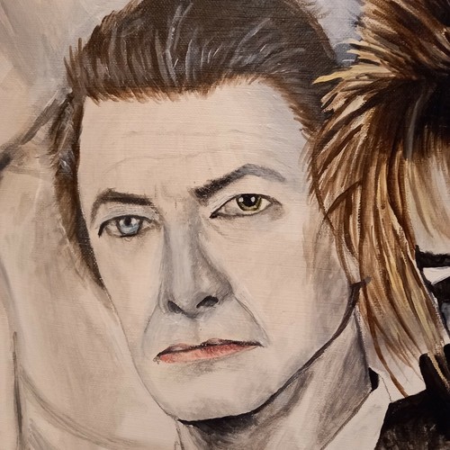 David Bowie - Labyrinth -Painting Original. - Picture 3 of 6