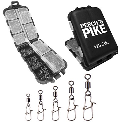 Angelwirbel im Set inkl. Box I Duo-Lock Snap, 8 - 28kg I Angel Wirbel Set