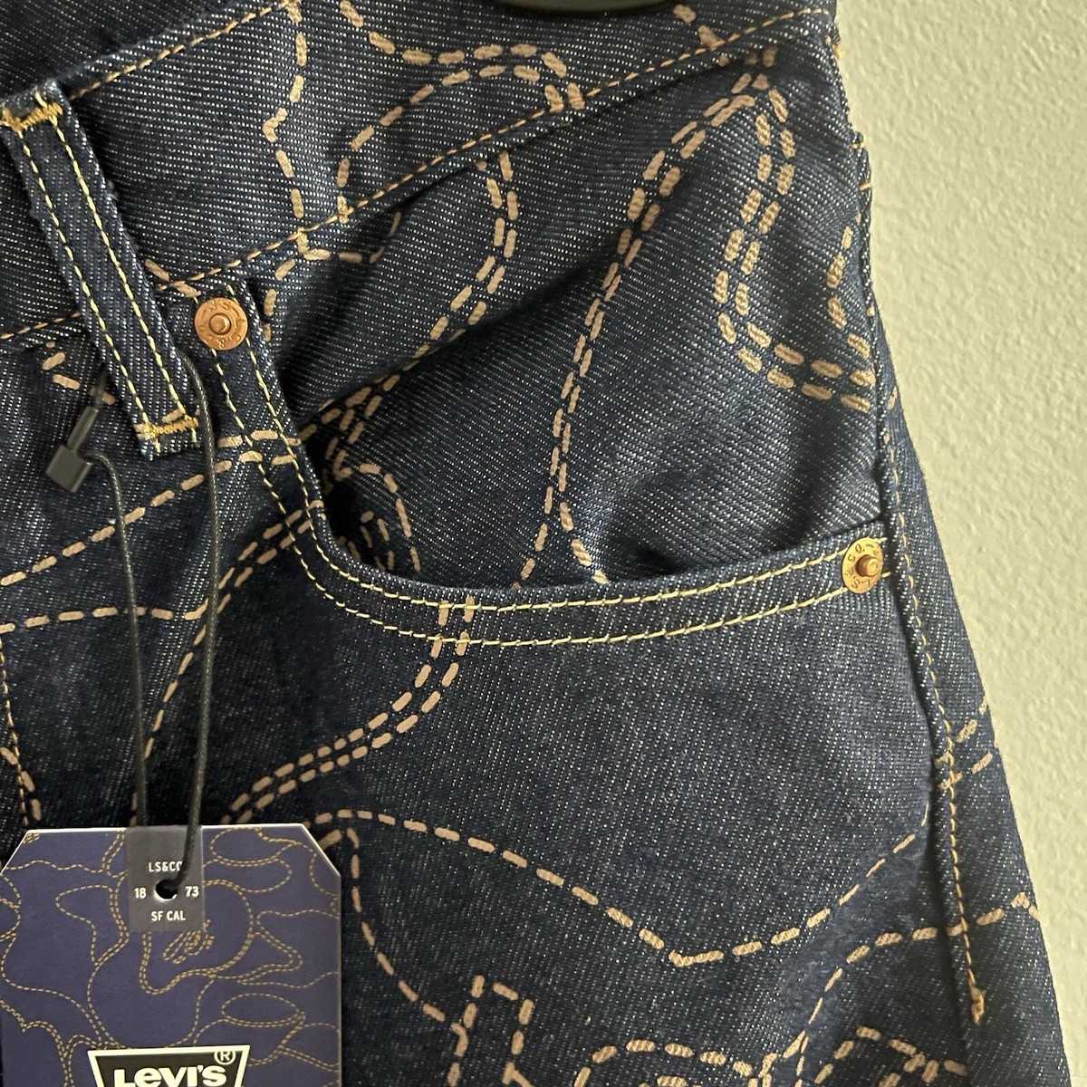 A Bathing Ape BAPE X Levi's 501 '93 Straight Jeans Mens 32 X A Bathing Ape BAPE X Levi's 501 '93 Straight Jeans Mens 32 X