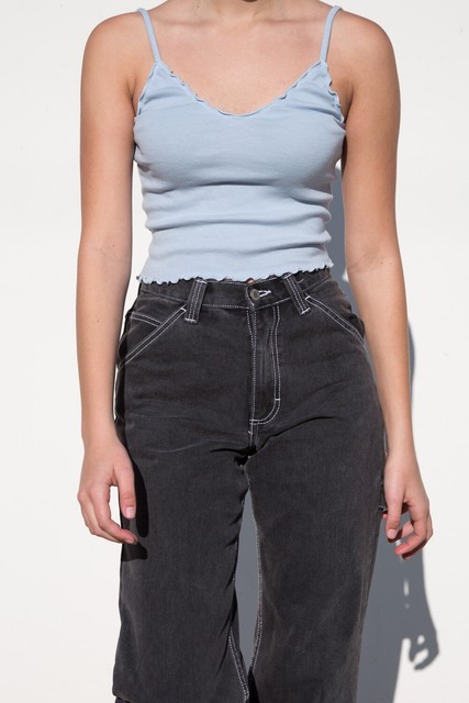 boxy sleeveless t shirt