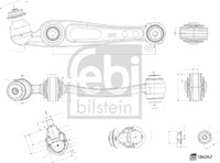 Febi Bilstein Querlenker Lenker RadaufhäNgung Hinten Unten Vorne Rechts FüR Land