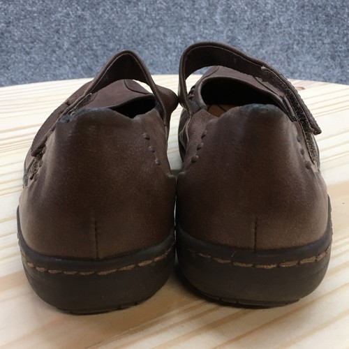Zapatos Bare Traps para mujer 7 M Landon Mary Jane planos marrón imitación cuero gancho y bucle - Imagen 6 de 16