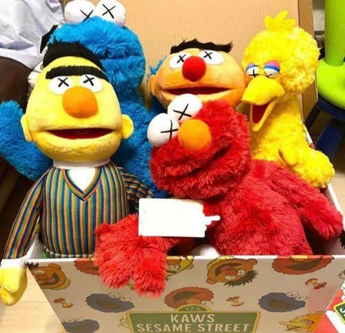 sesame street kaws