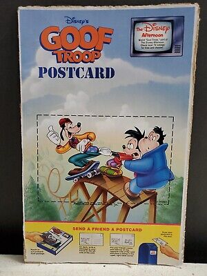 Vintage 1992 Disney TV Goof Troop The Race Is On Postcard UNUSED