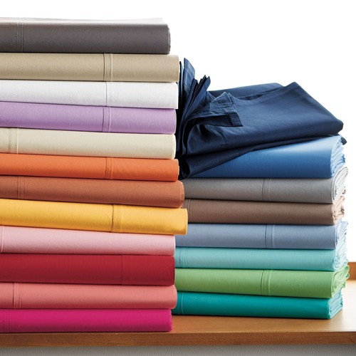 AU Sizes Flat Sheet Only - 100% Cotton - Solid Colors - 1200 Thread Count
