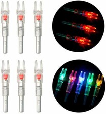 6pcs LED Licht Pfeilnocke Leucht Nocken Bogenschie&szlig;en f&uuml;r ID 6,2 mm Pfeilschaft