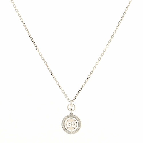 Gucci Icon Twirl Necklace 18K White 