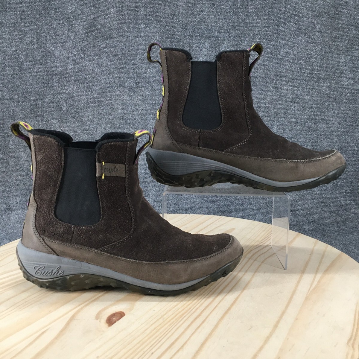 Cushe Boots Womens 11 Allpine Peak Chelsea Booties Dark Gray Pull On  Waterproof