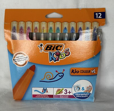 BIC KIDS Fasermaler Kid Couleur XL, 12er Kartonetui Verpackung beschädigt