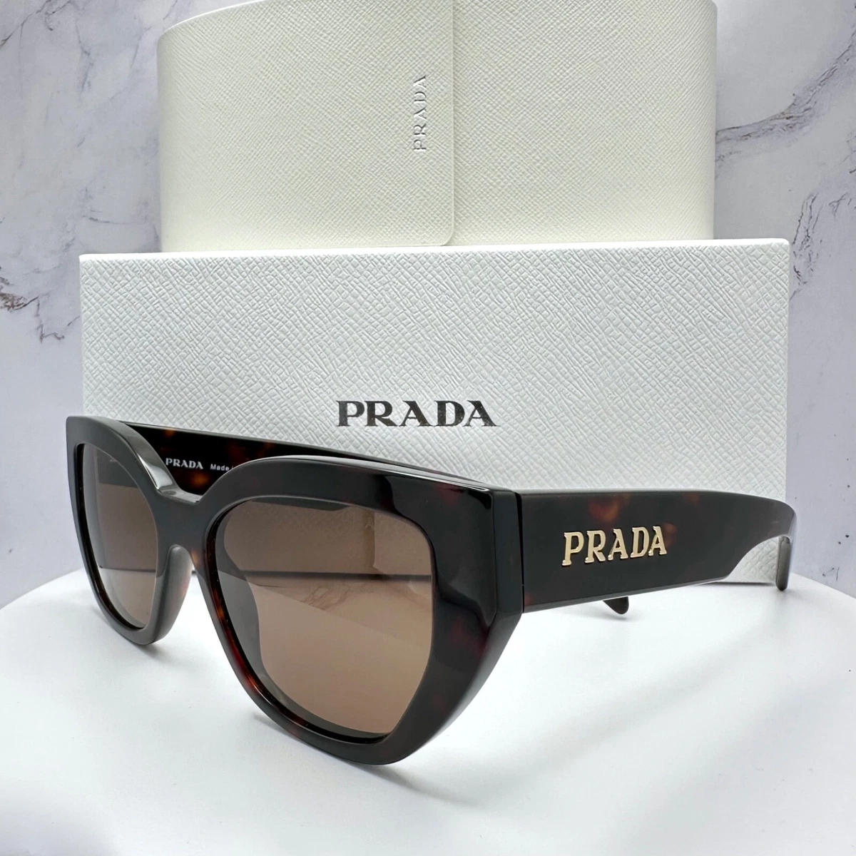 PRADA Women's Gold Cat Eye Sunglasses for sale | eBay