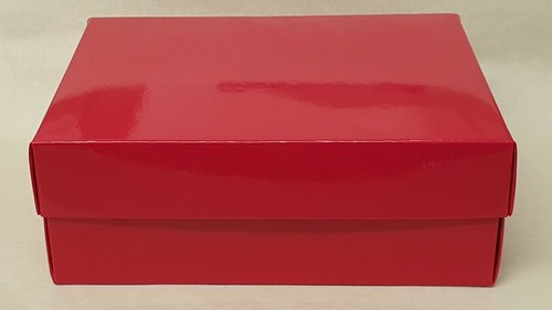 Block Colour Gift Box & Lid Square Rectangle Matte Laminate Gloss, Choose Colour - Picture 59 of 143