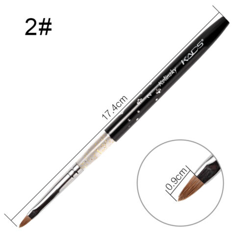 Kolinsky Nail Acrylic Brush Pen Printing Drawing Carving UV Gel Polish Art Tool - Picture 9 of 17