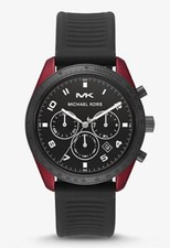 Michael Kors AUTHENTIC Keaton Coated Stainless Steel Silicone Watch # MK8688
