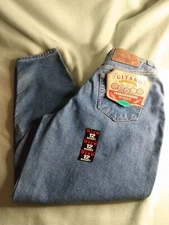 NWT Vintage 80/90’s Gitano Emporio  Jeans Relaxed Fit Women Sz 12 Short STAINS