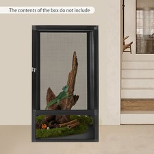 Freestanding Reptile Pet Feeding Net Box Aluminum Alloy Feeding Net Box 80cm