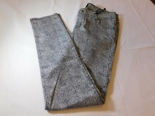 Sulfr Girl's Youth Super Stretchy Jegging Jeans 16 Grey Black Print NWT