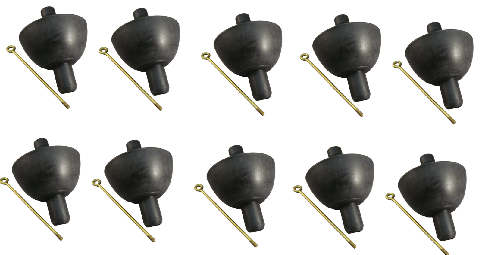 10 PK TOILET TANK BALLS WEIGHTED SELFALIGN W/LIFT WIRE, Part No 45446 by Ace eBay