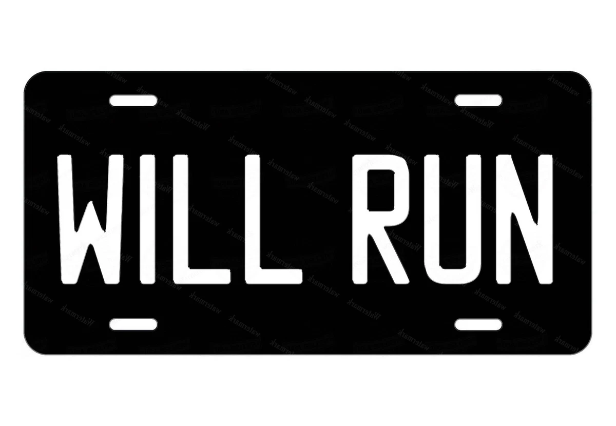Run a license plate deals
