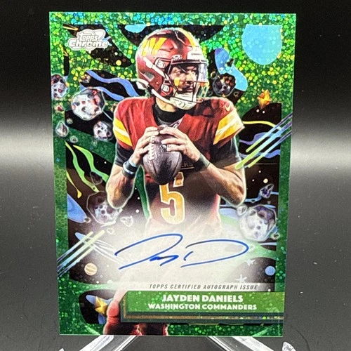 2025 Topps Chrome Jayden Daniels Chrome Autographs (RAW)