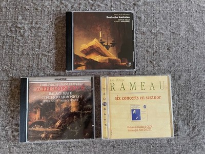 Konvolut 3 CDs Barock Zweig CPE Bach Bruhns Harmonia Mundi Hungaroton Calliope