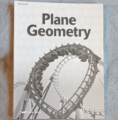 A Beka Book Plane Geometry Tests/Quizzes Teacher Key w/ Solutions PB 2003
