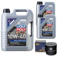 MotoröL Set MOS2 10W-40 Liqui Moly 7 Liter + ÖLfilter FüR Alfa Romeo 156 Lancia