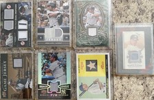 New York Yankees (7) Card Relic LOT Jeter A-Rod Giambi Damon Posada #’d