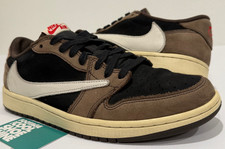 NIKE AIR JORDAN 1 RETRO LOW OG SP-T I TRAVIS SCOTT CACTUS JACK BLACK MOCHA 10.5