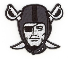 Las Vegas Raiders Patch – NFL Team Logo Embroidered Iron-On Sew-On Badge