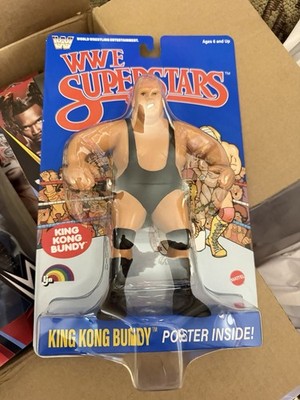 LJN WWE Superstars Series 2 King Kong Bundy 8  Blue Card Retro Figure   IN HAND