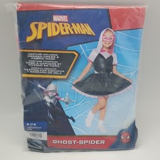 Marvel Ghost-Spider Gwen Costume Dress Girls Size M 7-8 Jazwares Halloween