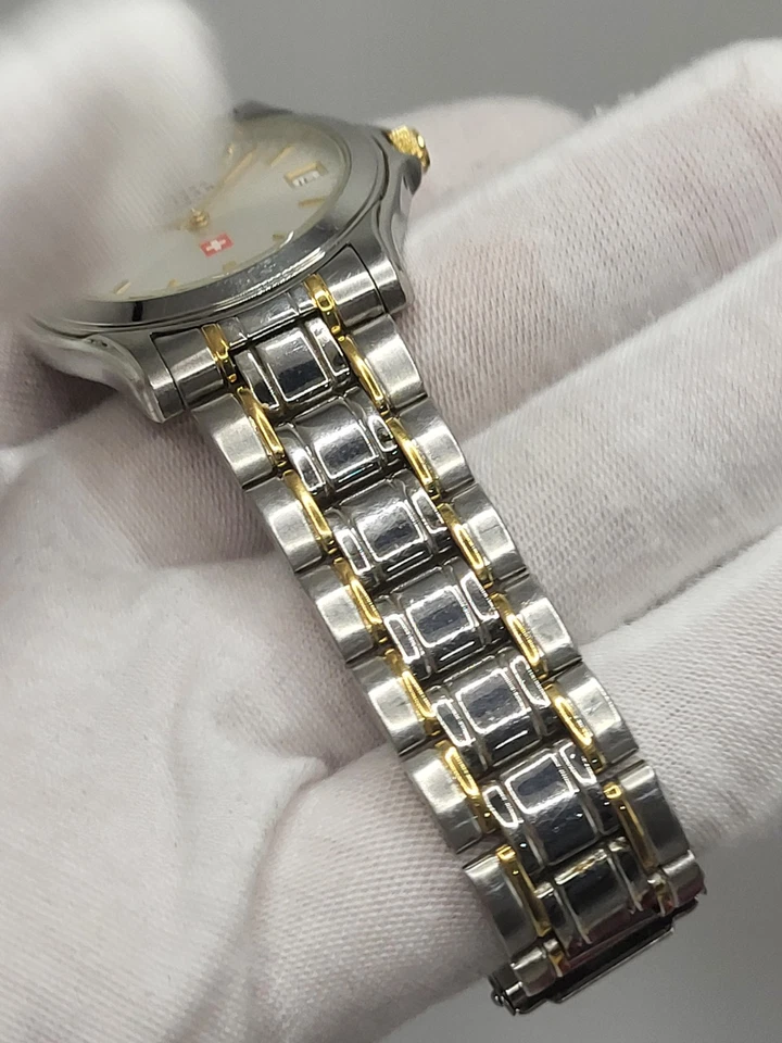 Reloj Militar Suizo SUIZO [N. COMO NUEVO] 36mm de CHRONO Analógico Para Hombre Acero Inoxidable Foto 4 de 4