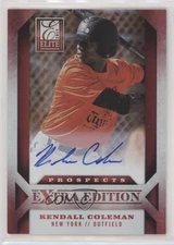 2013 Panini Elite Extra Edition /672 Kendall Coleman #173 Auto