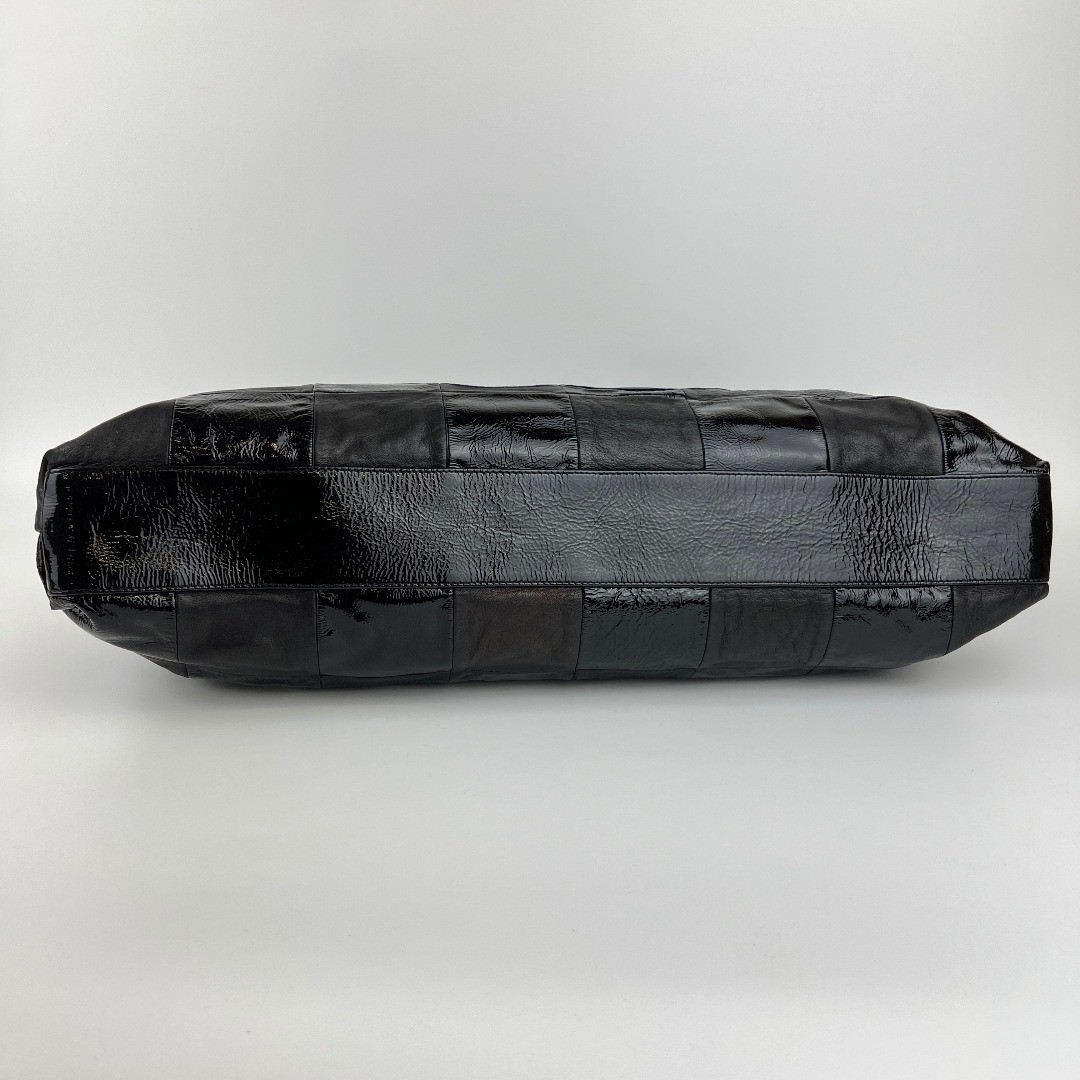 Used CHANEL Coco Mark Patchwork Shoulder Bag Blac… - image 8