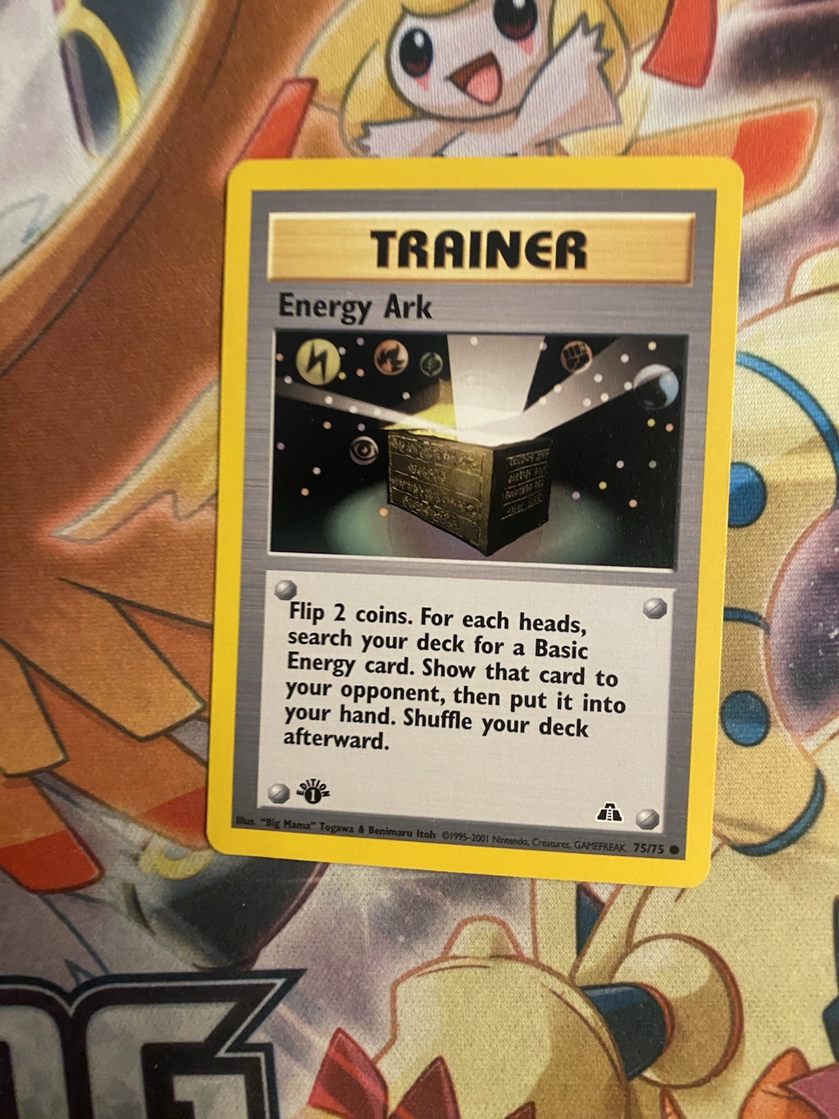 Energy Ark ~ NM 1st Edition Neo Discovery 75/75 Pokémon TCG