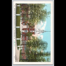 Antique Postcard Barry Statue and Independence Hall, Philadelphia, PA
