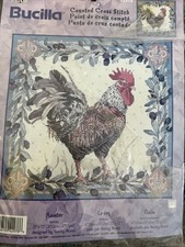 Bucilla Rooster Counted Cross Stitch Kit  42978 - 12" x 12" - 2001