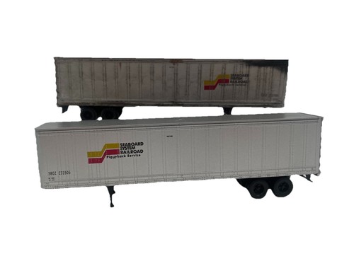 Juego de remolque de 45’ a escala Ho material rodante Athearn 5618 Seaboard Coast Line | Condition: Used