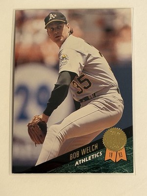 1993 Leaf Bob Welch #317 Oakland Athletics Baseball Card