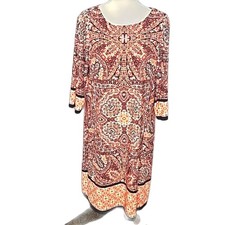 Dress by London Style Bohemian Print Multicolor Plus Size 18