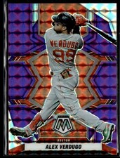 Alex Verdugo 2022 Panini Mosaic Purple Prizm /49 #139 Boston Red Sox