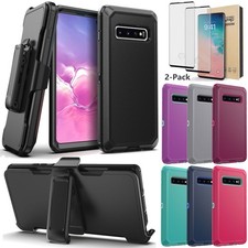 For Samsung Galaxy S10 Phone Case Cover Belt Clip Holster / Screen Protector