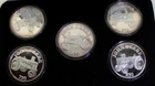 RARE JOHN DEERE 5 Piece Silver Round 1oz .999 Fine Set W/ Box