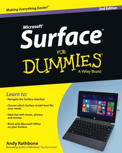 Surface For Dummies by Rathbone, Andy Book The Cheap Fast Free Post