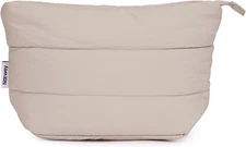 Small Makeup Bag for Travel Women Girl, Puffer Cosmetic Bag Makeup Pouch for Pur