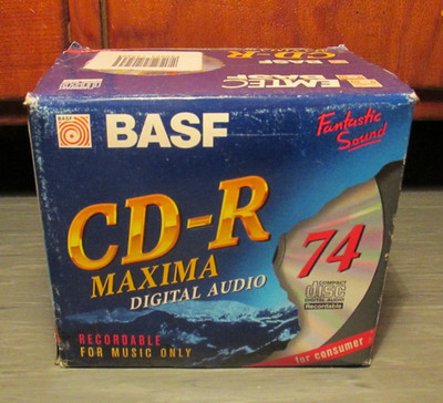 EMTEC BASF CD - R MAXIMA 10  PACK FOR MUSIC  74 ovp  DIGITAL AUDIO 