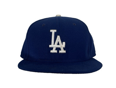 Los Angeles Dodgers Hat Cap New Era 59FIFTY Fitted 7 5/8 Blue LA Cool Base MLB