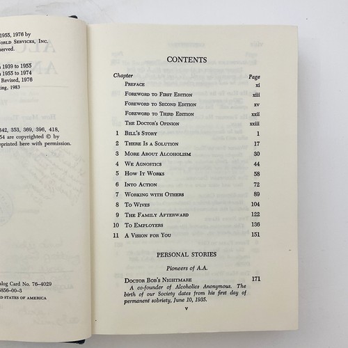 Alcoholics Anonymous Third Edition Hardcover Book 1976 Big Book - Picture 10 of 24